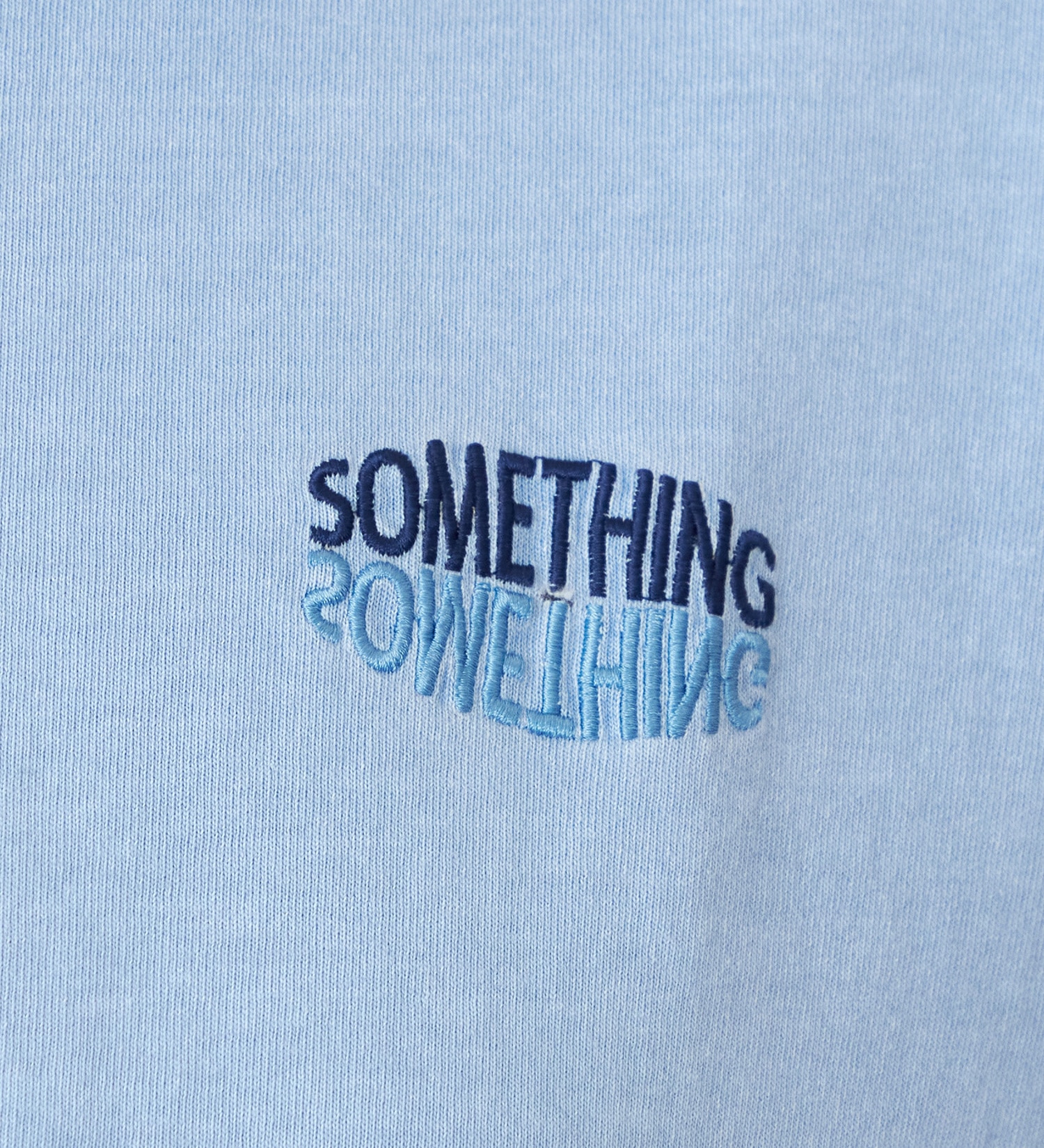 SOMETHING(サムシング)のSOMETHING　ラウンドヘム長袖Tシャツ/ロンT|トップス/Tシャツ/カットソー/レディース|ブルー