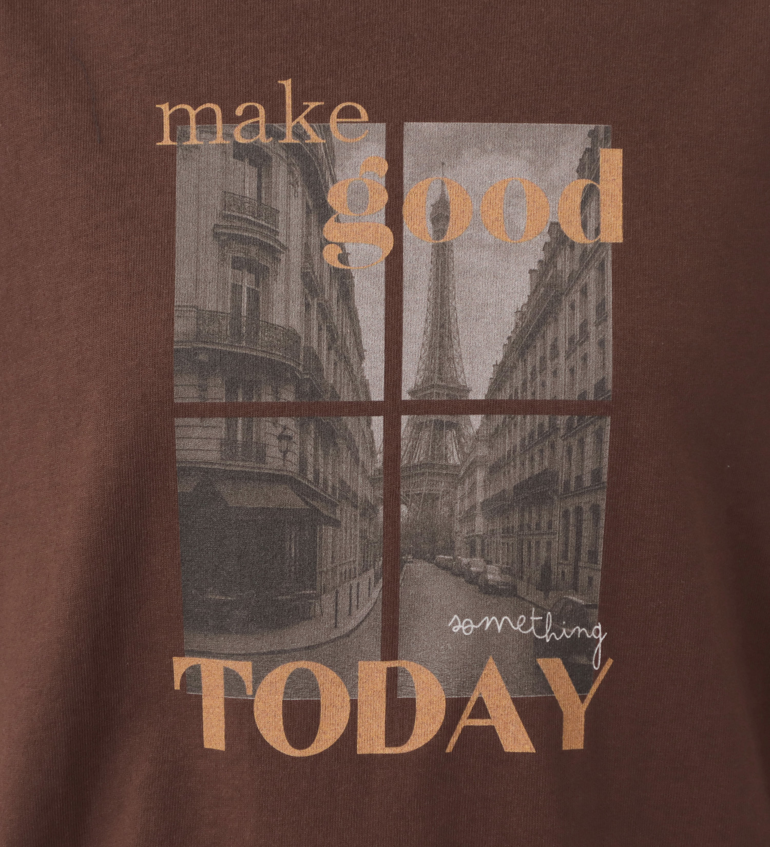 SOMETHING(サムシング)のSOMETHING ラウンドヘム長袖Tシャツ|トップス/Tシャツ/カットソー/レディース|ブラウン