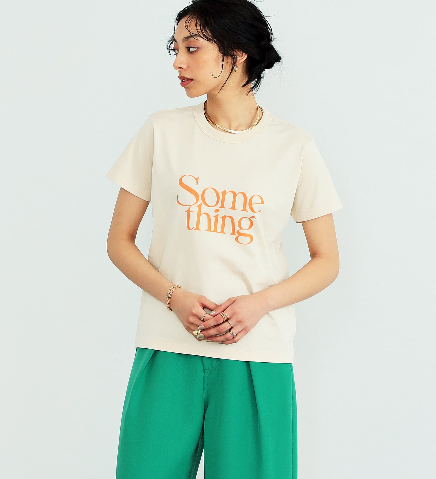 BLACKFRIDAY】SOMETHING ロゴ半袖Tシャツ|SOMETHING|サムシング