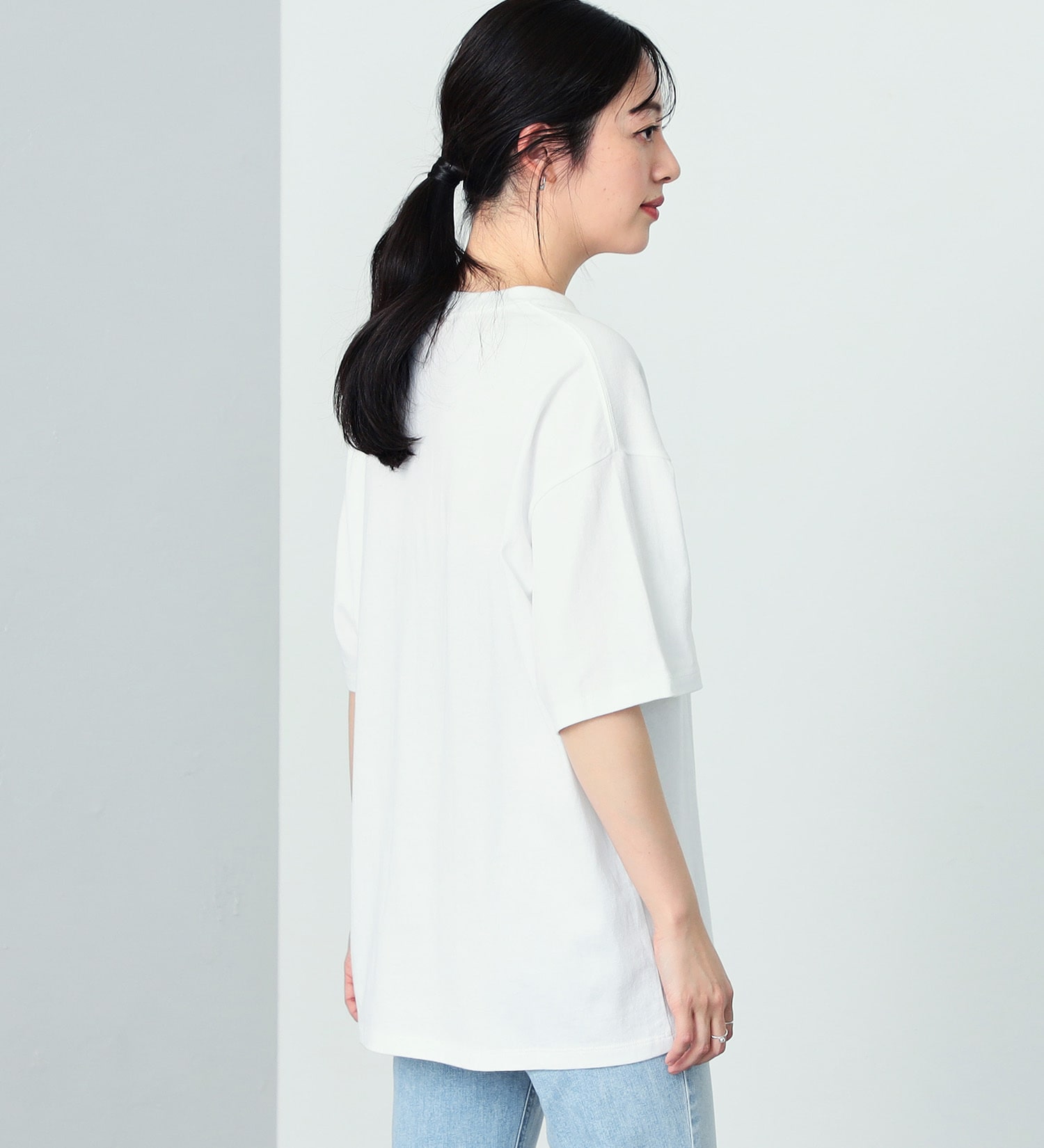 SOMETHING(サムシング)の【おまとめ割対象】SOMETHING TOKYO SOMEGIRLS 半袖Tシャツ|トップス/Tシャツ/カットソー/レディース|ホワイト