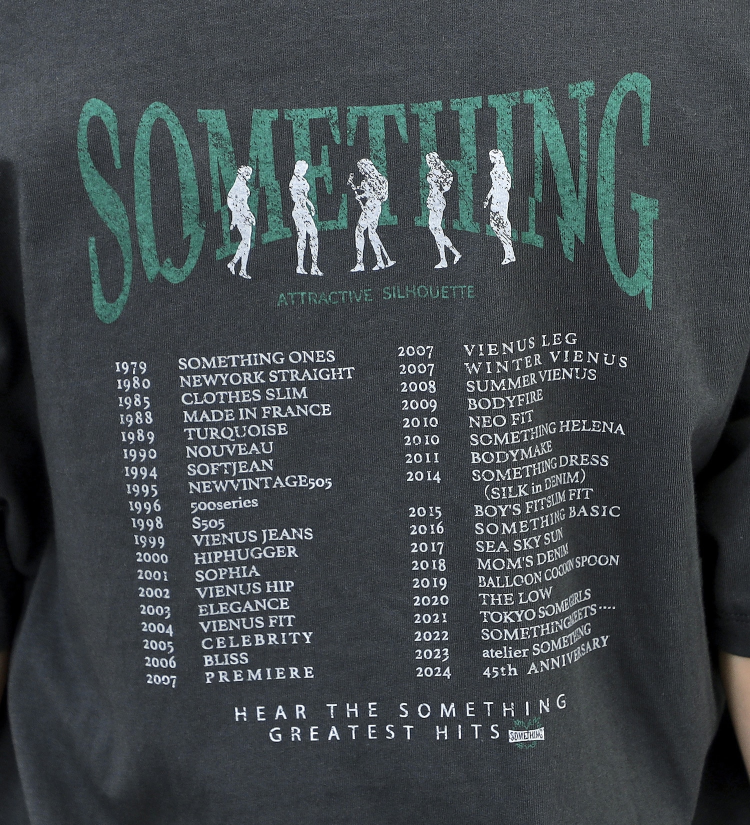 SOMETHING(サムシング)のSOMETHING ロックTシャツ|トップス/Tシャツ/カットソー/レディース|チャコールグレー