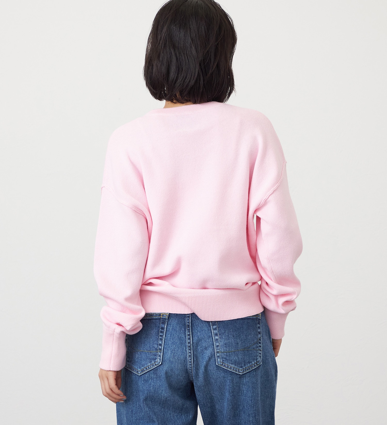 SOMETHING(サムシング)のSOMETHING コットンニットプルオーバー|トップス/ニット/セーター/レディース|ライトピンク