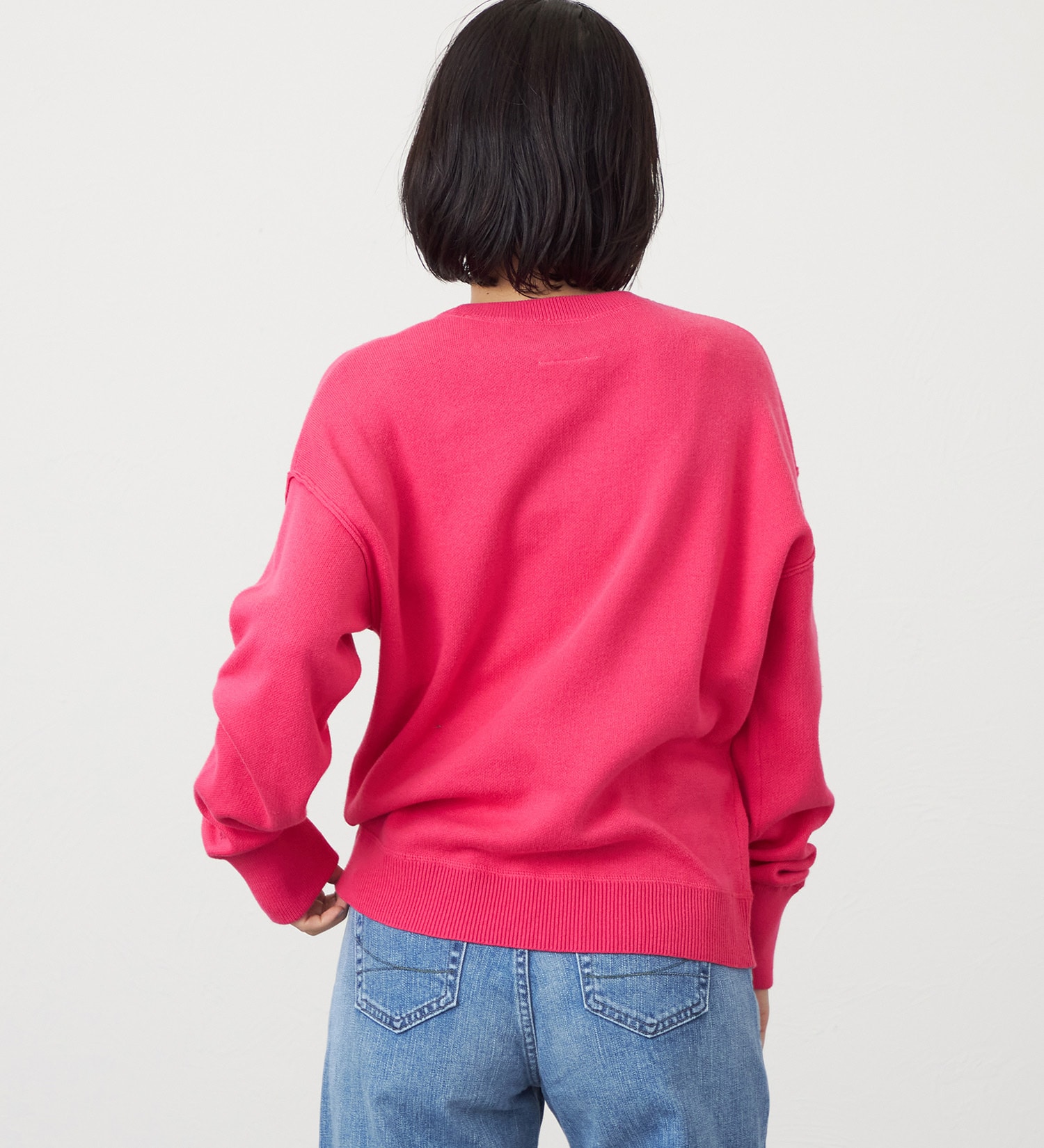 SOMETHING(サムシング)のSOMETHING コットンニットプルオーバー|トップス/ニット/セーター/レディース|ピンク