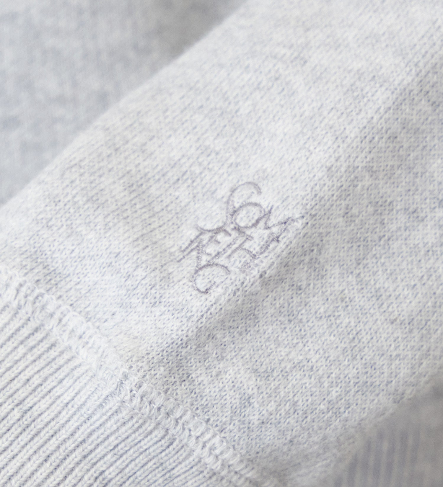 SOMETHING(サムシング)のSOMETHING コットンニットプルオーバー|トップス/ニット/セーター/レディース|グレー