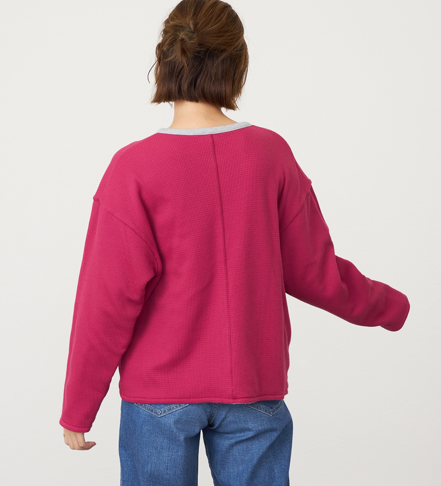 SOMETHING(サムシング)のSOMETHING リバーシブルカーディガン|トップス/その他トップス/レディース|グレー