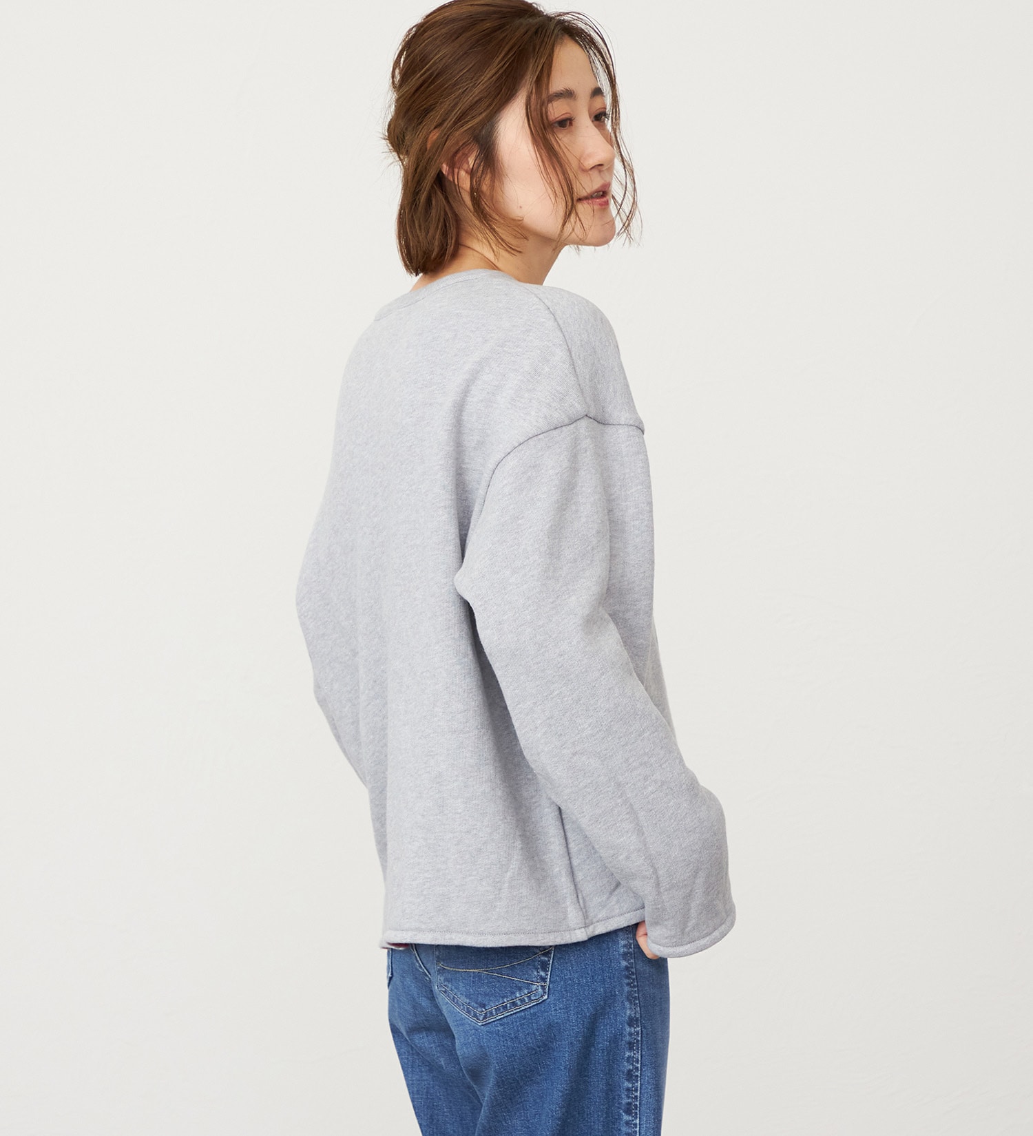 SOMETHING(サムシング)のSOMETHING リバーシブルカーディガン|トップス/その他トップス/レディース|グレー