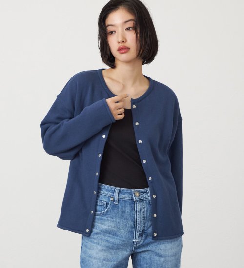 SOMETHING(サムシング)のSOMETHING リバーシブルカーディガン|トップス/その他トップス/レディース|ネイビー