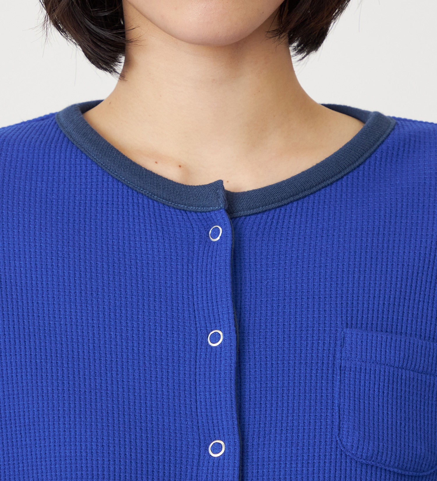 SOMETHING(サムシング)のSOMETHING リバーシブルカーディガン|トップス/その他トップス/レディース|ネイビー