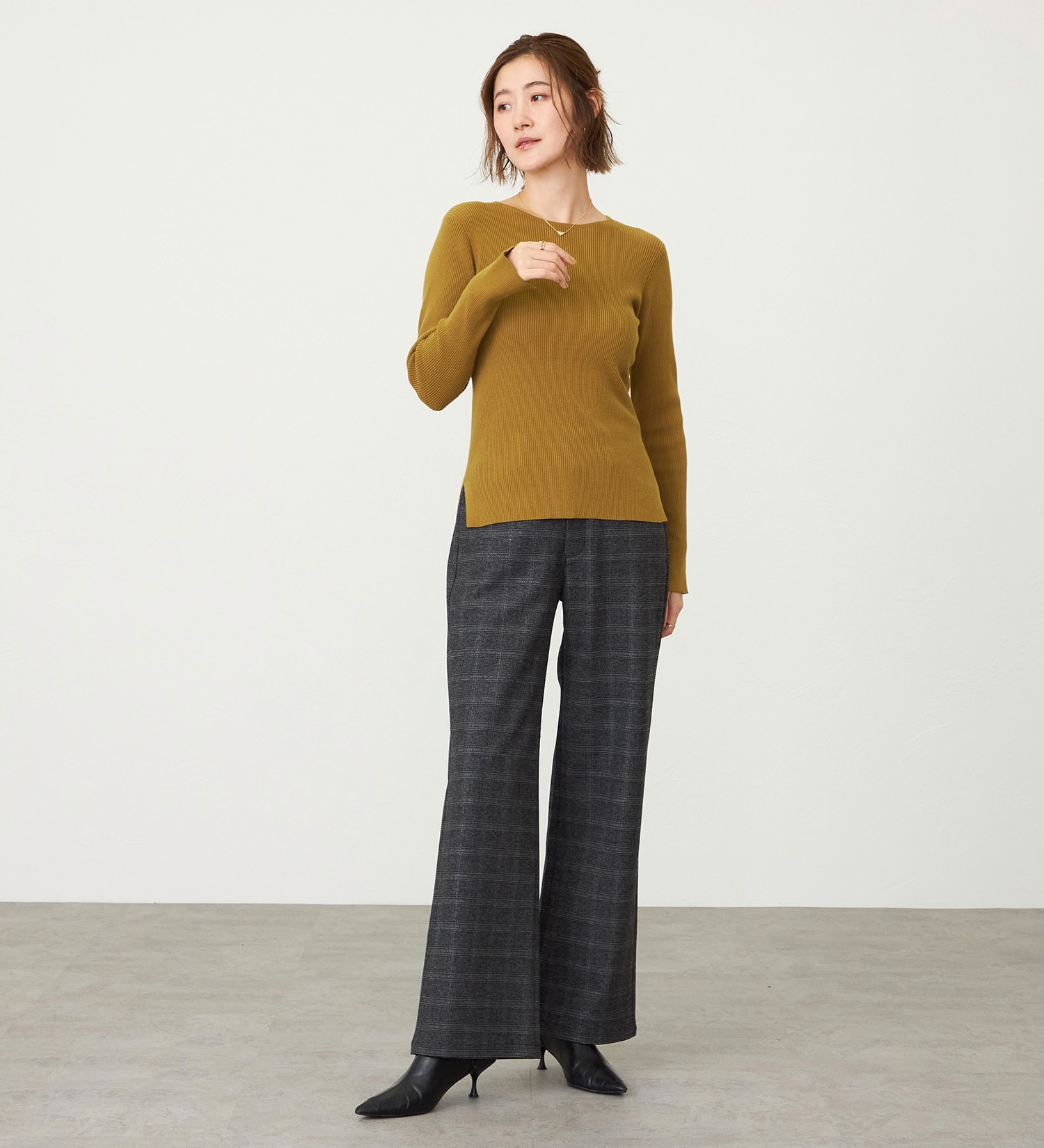SOMETHING(サムシング)の【GISELe 10月号掲載】SOMETHING ボートネックロングスリーブニット|トップス/ニット/セーター/レディース|キャメル
