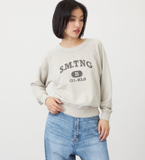 SOMETHING(サムシング)のSOMETHING ピグメントスウェット|トップス/スウェット/レディース|ライトベージュ