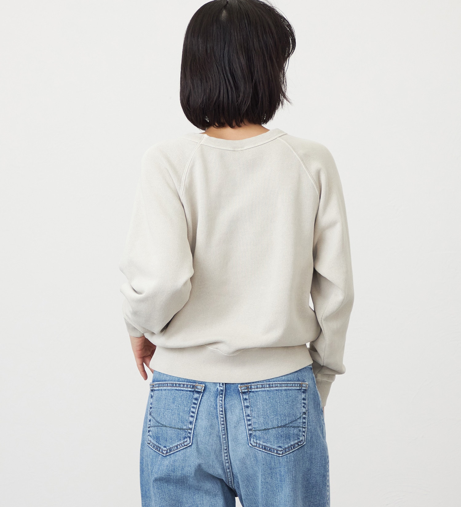 SOMETHING(サムシング)のSOMETHING ピグメントスウェット|トップス/スウェット/レディース|ライトベージュ