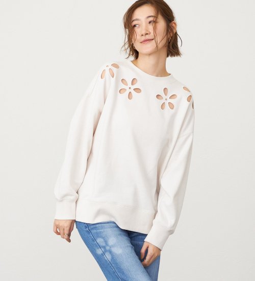 SOMETHING フラワースウェット