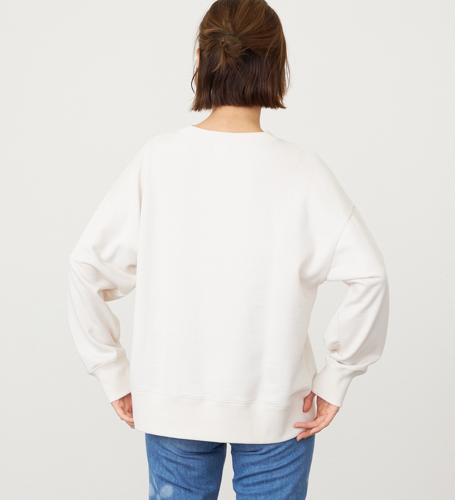 SOMETHING(サムシング)のSOMETHING フラワースウェット|トップス/スウェット/レディース|アイボリー