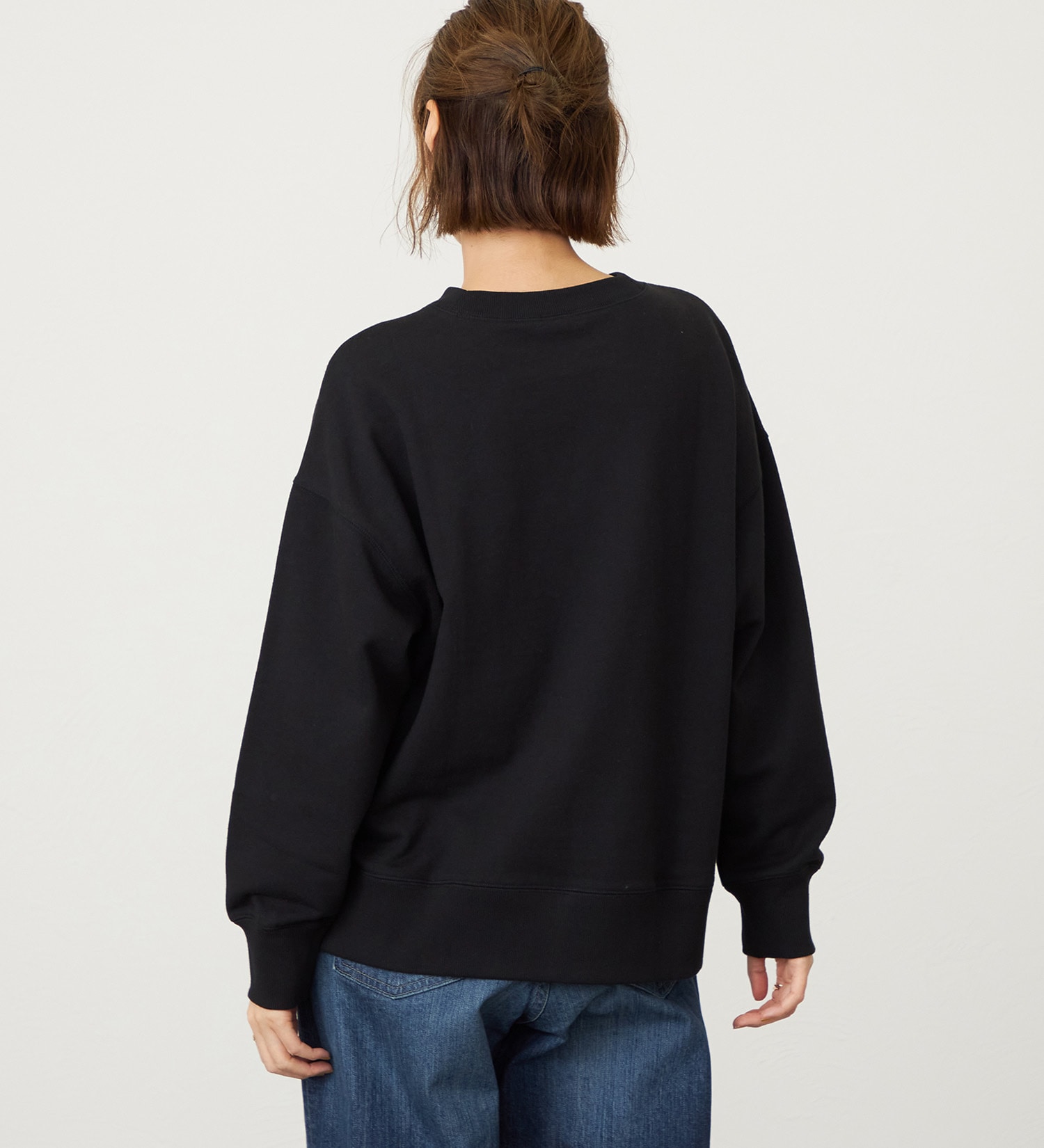 SOMETHING(サムシング)のSOMETHING フラワースウェット|トップス/スウェット/レディース|ブラック