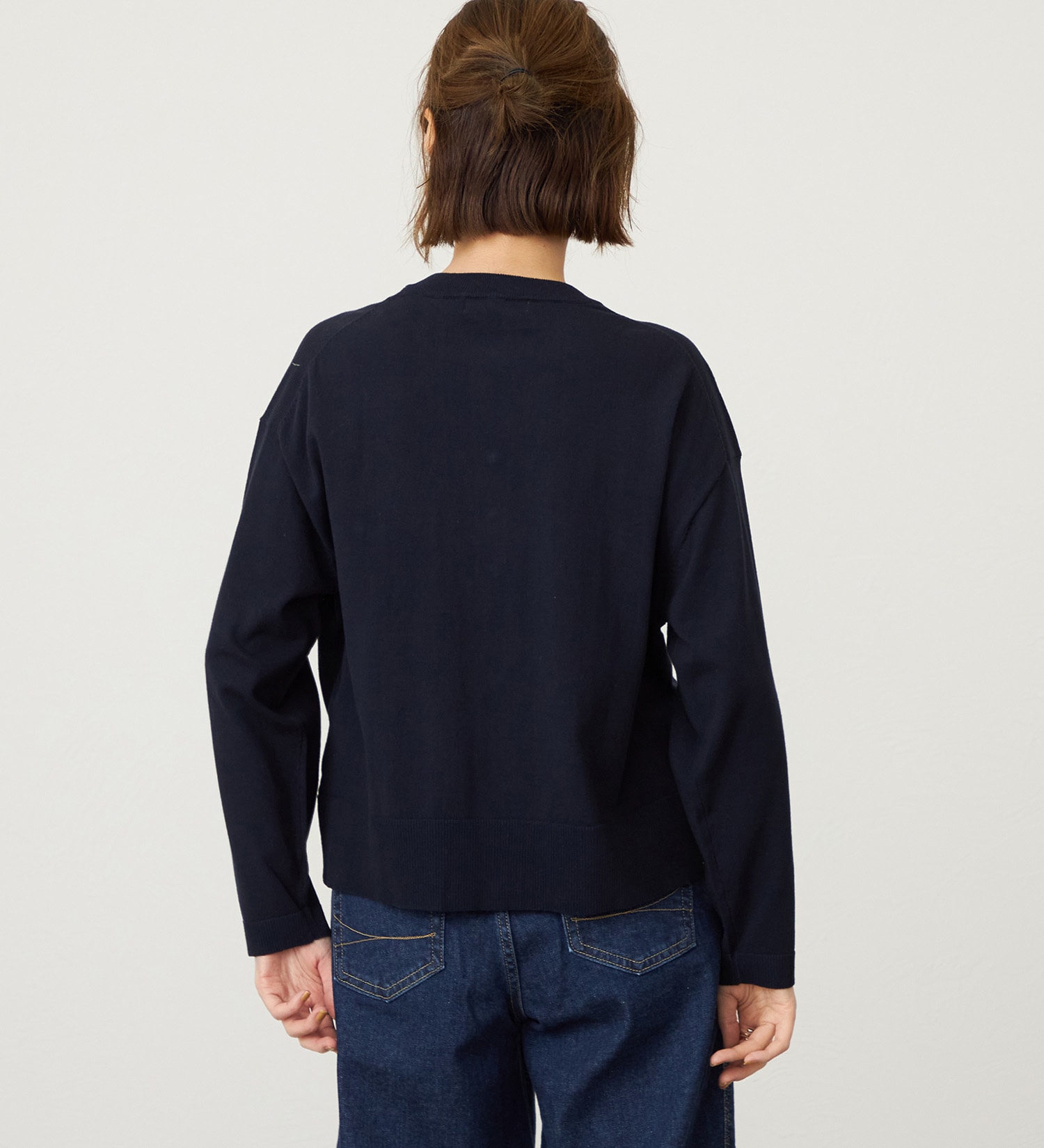 SOMETHING(サムシング)のSOMETHING マリンニットカーディガン|トップス/ニット/セーター/レディース|ネイビー