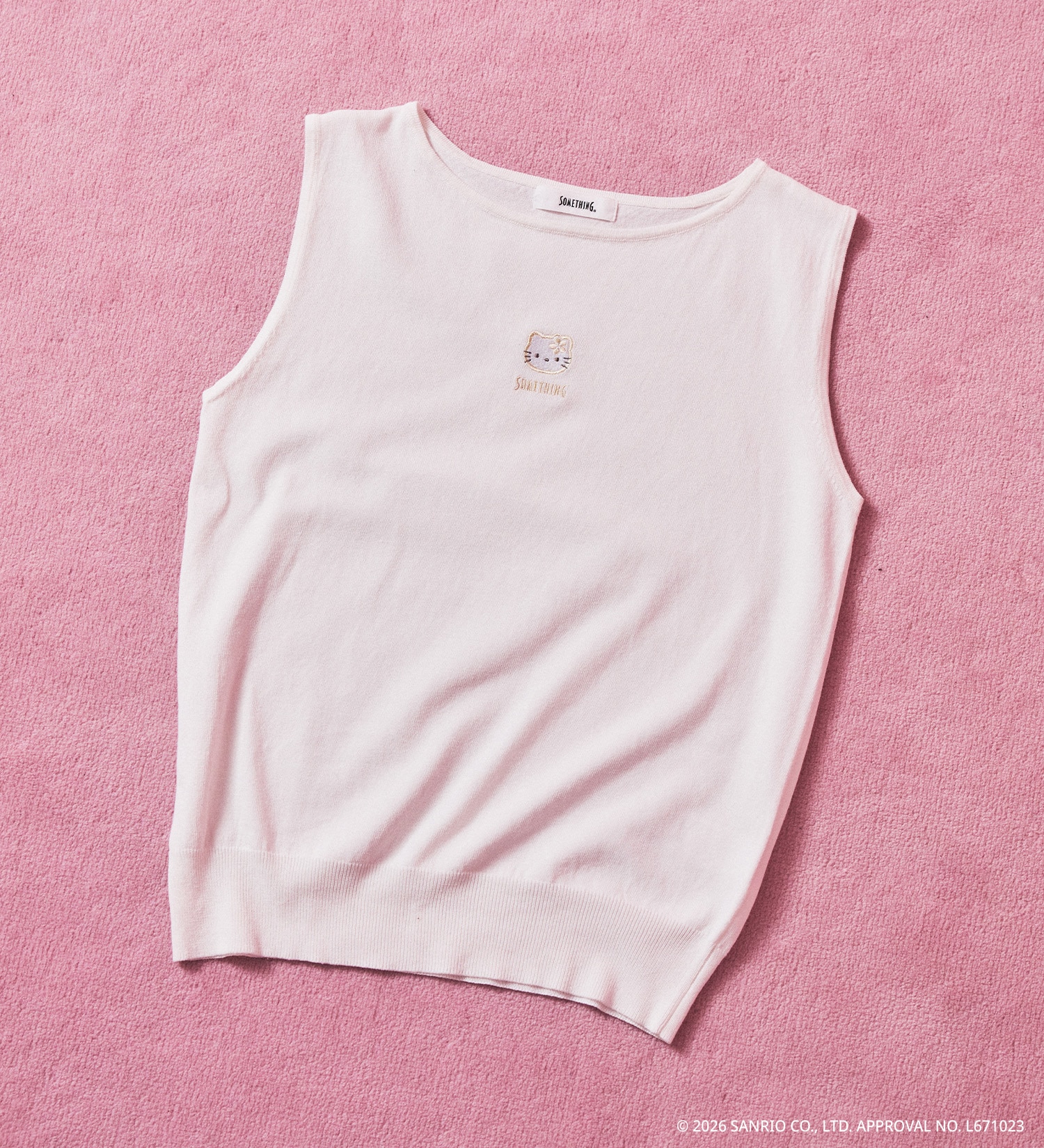 SOMETHING(サムシング)のSOMETHING×HELLO KITTY EMBROIDERY KNIT|トップス/その他トップス/レディース|ホワイト