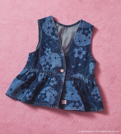 SOMETHING(サムシング)のSOMETHING×HELLO KITTY PEPLUM BUSTIER|トップス/その他トップス/レディース|インディゴブルー