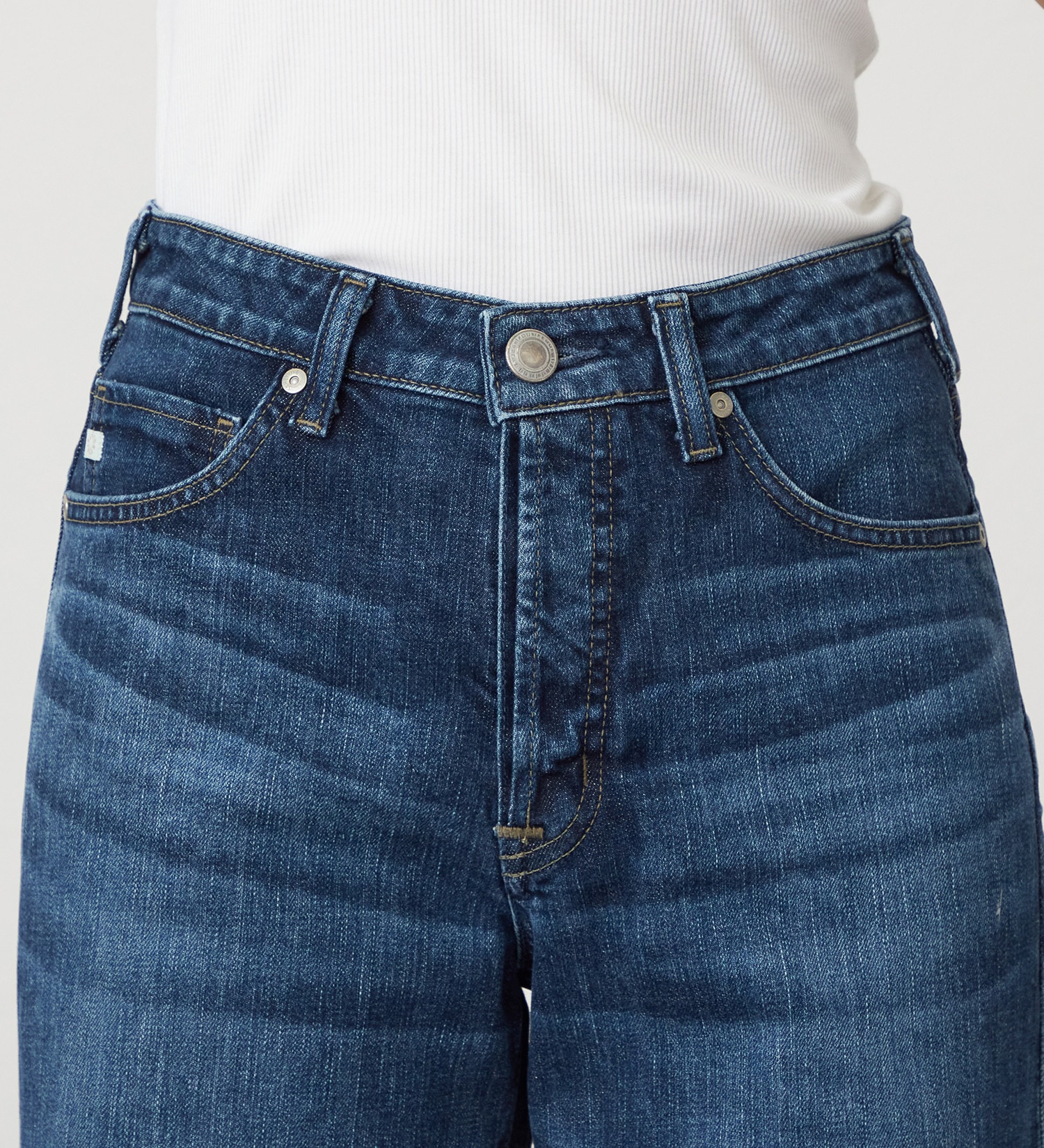 SOMETHING(サムシング)のSOMETHING LISA NOUVEAU WIDE/ワイドデニムパンツ|パンツ/デニム/ジーンズパンツ/レディース|濃色ブルー