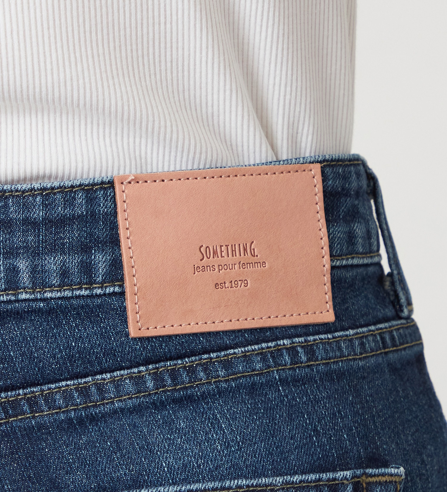 SOMETHING(サムシング)のSOMETHING LISA NOUVEAU WIDE/ワイドデニムパンツ|パンツ/デニム/ジーンズパンツ/レディース|濃色ブルー