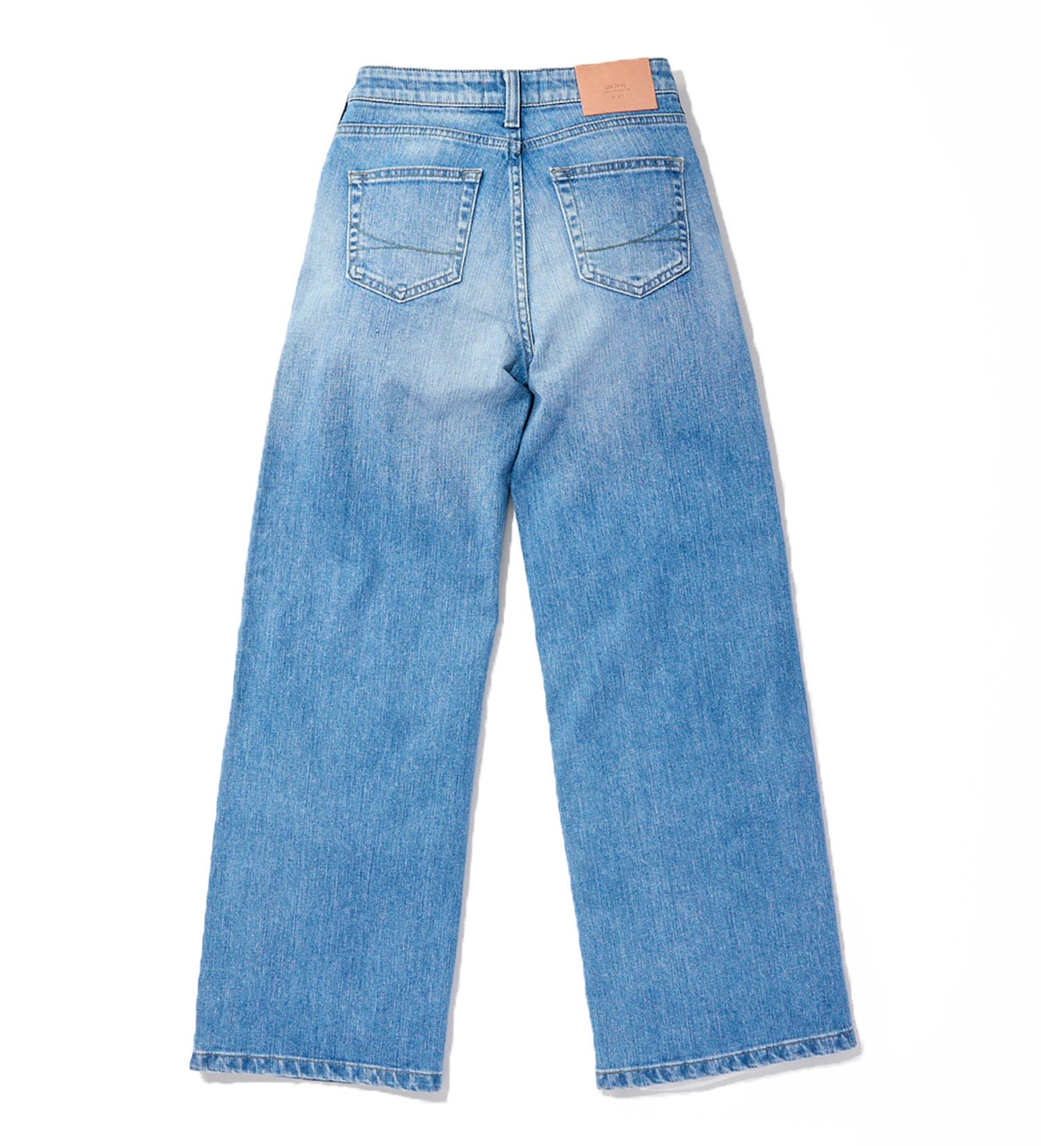 SOMETHING(サムシング)のSOMETHING LISA NOUVEAU WIDE/ワイドデニムパンツ|パンツ/デニム/ジーンズパンツ/レディース|淡色ブルー