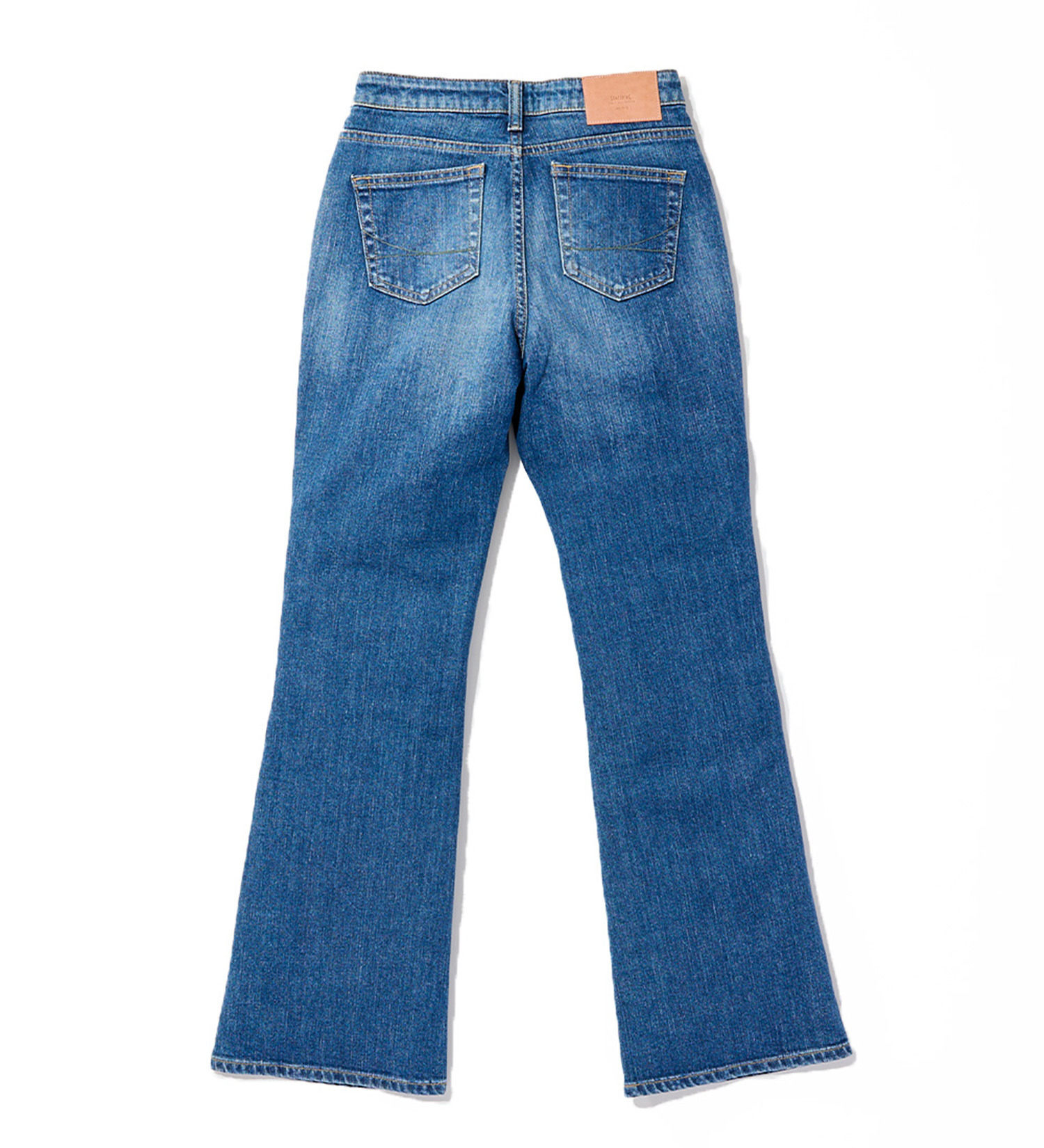 SOMETHING(サムシング)のSOMETHING LISA NOUVEAU FLARE/フレアデニムパンツ|パンツ/デニム/ジーンズパンツ/レディース|中色ブルー