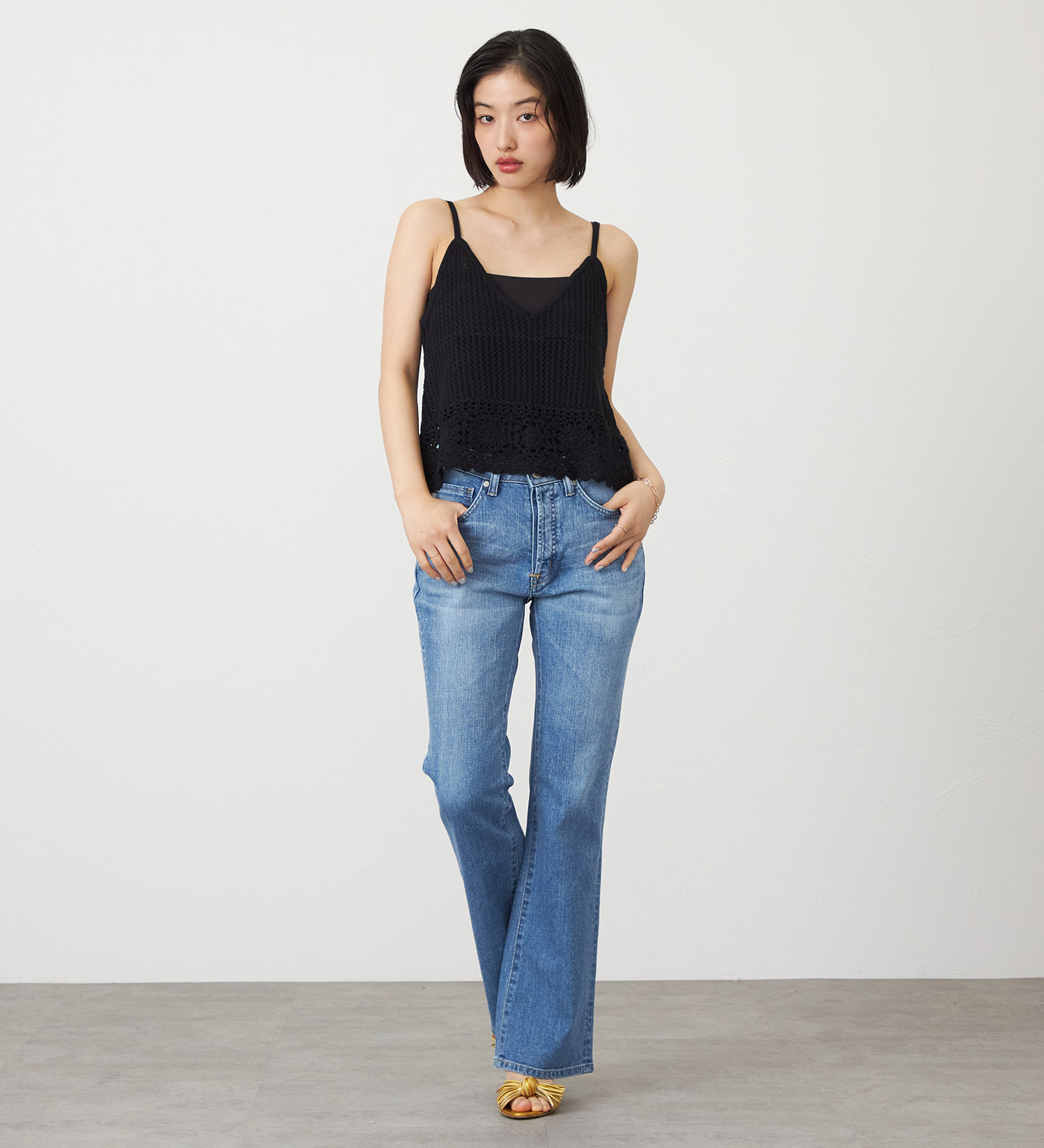 SOMETHING(サムシング)のSOMETHING  LISA NOUVEAU FLARE/フレアデニムパンツ|パンツ/デニム/ジーンズパンツ/レディース|淡色ブルー