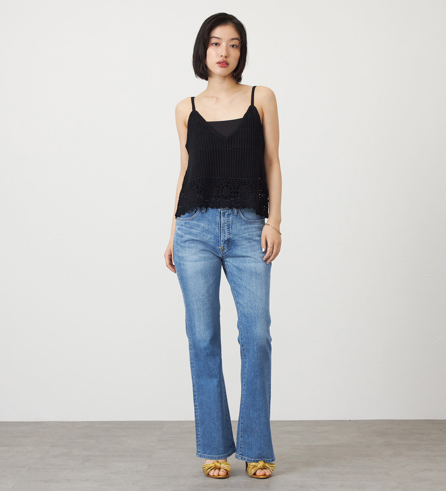 SOMETHING(サムシング)のSOMETHING  LISA NOUVEAU FLARE/フレアデニムパンツ|パンツ/デニム/ジーンズパンツ/レディース|淡色ブルー