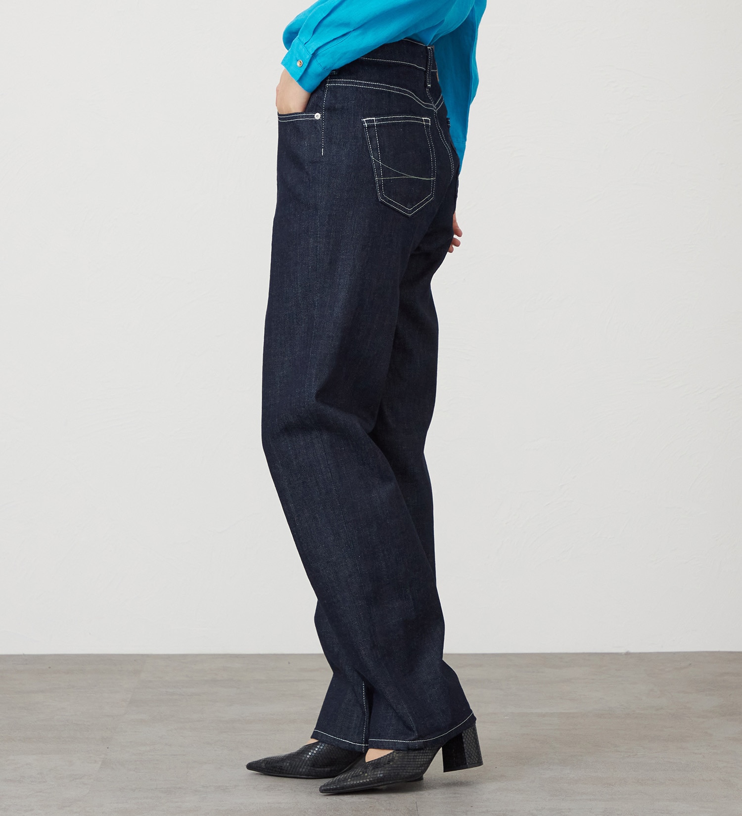 SOMETHING(サムシング)のSOMETHING ELSA NOUVEAU STRAIGHT/ストレートデニムパンツ|パンツ/デニム/ジーンズパンツ/レディース|インディゴブルー