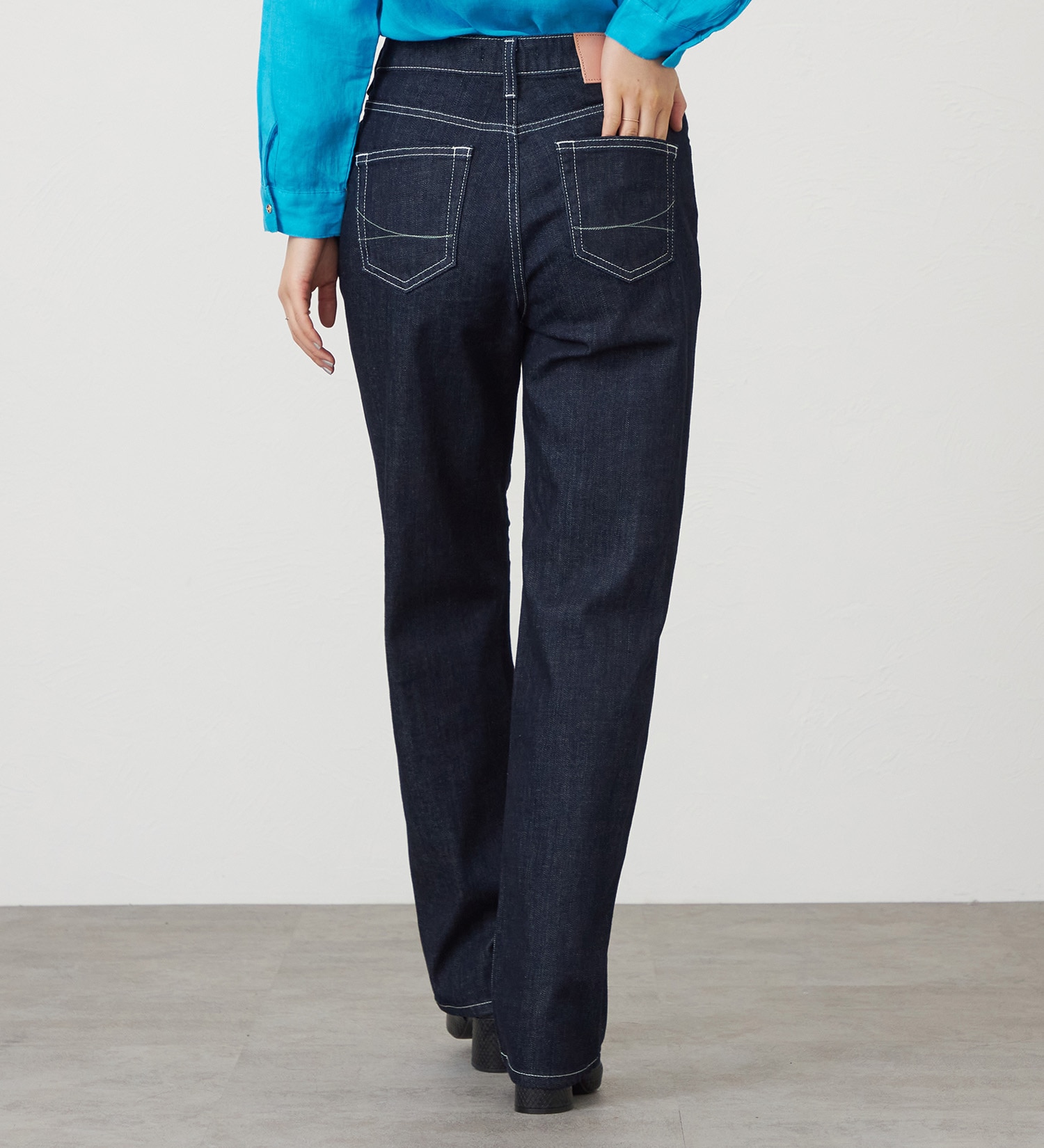 SOMETHING(サムシング)のSOMETHING ELSA NOUVEAU STRAIGHT/ストレートデニムパンツ|パンツ/デニム/ジーンズパンツ/レディース|インディゴブルー