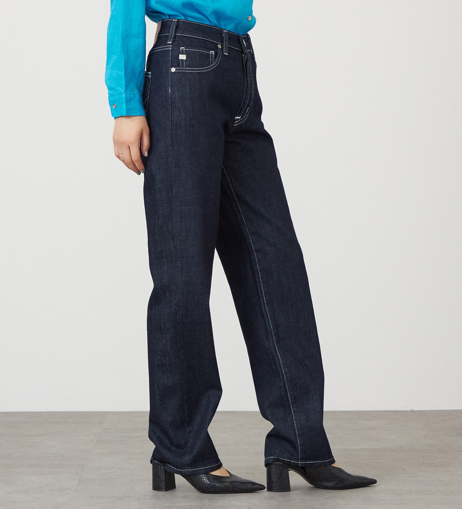 SOMETHING(サムシング)のSOMETHING ELSA NOUVEAU STRAIGHT/ストレートデニムパンツ|パンツ/デニム/ジーンズパンツ/レディース|インディゴブルー