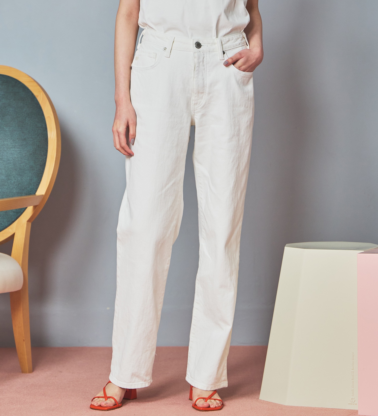 SOMETHING ELSA NOUVEAU STRAIGHT/ストレートデニムパンツ|SOMETHING