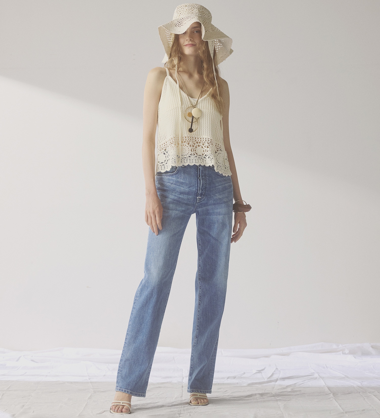 SOMETHING(サムシング)のSOMETHING ELSA NOUVEAU STRAIGHT/ストレートデニムパンツ|パンツ/デニム/ジーンズパンツ/レディース|淡色ブルー