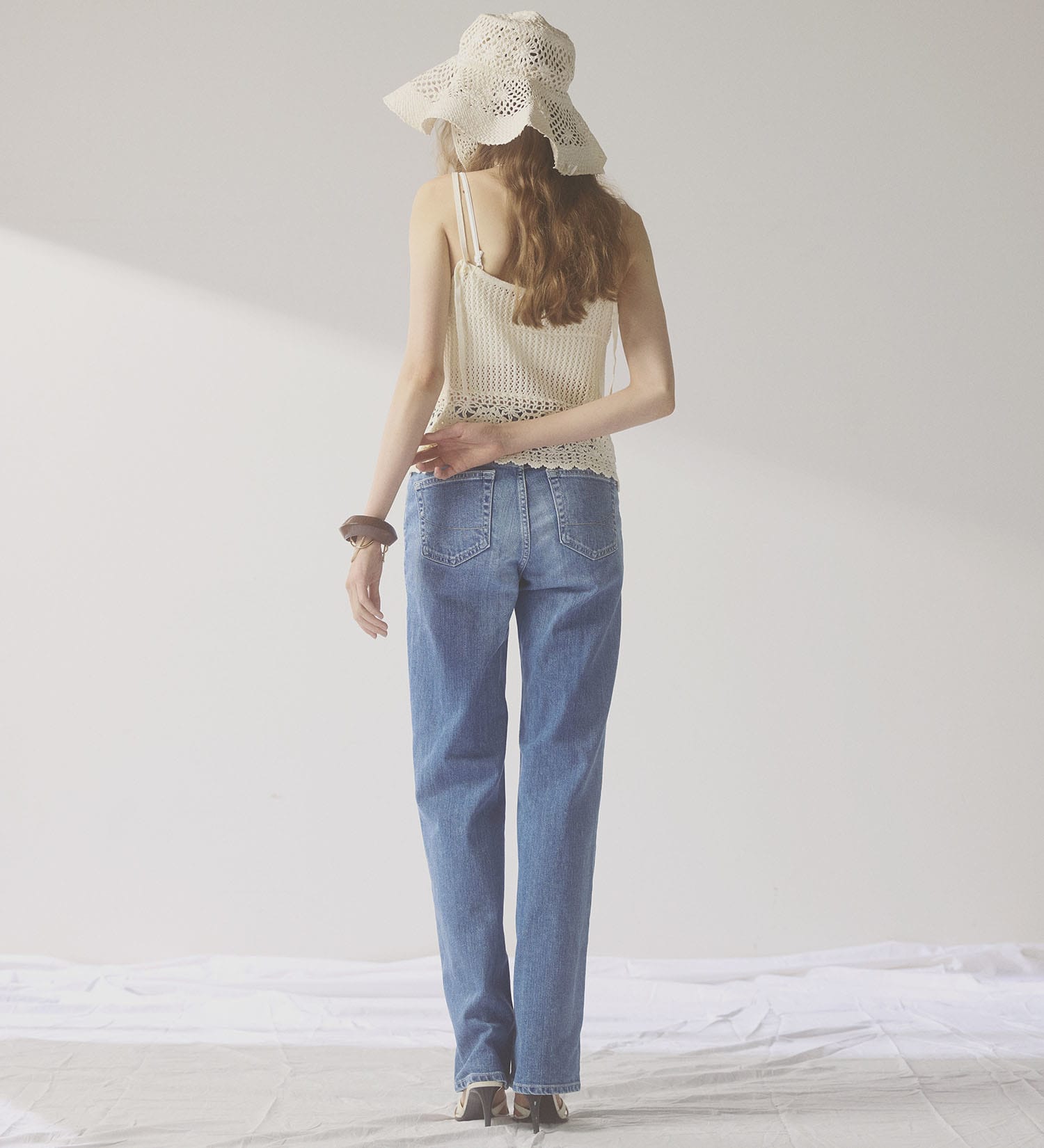 SOMETHING(サムシング)のSOMETHING ELSA NOUVEAU STRAIGHT/ストレートデニムパンツ|パンツ/デニム/ジーンズパンツ/レディース|淡色ブルー