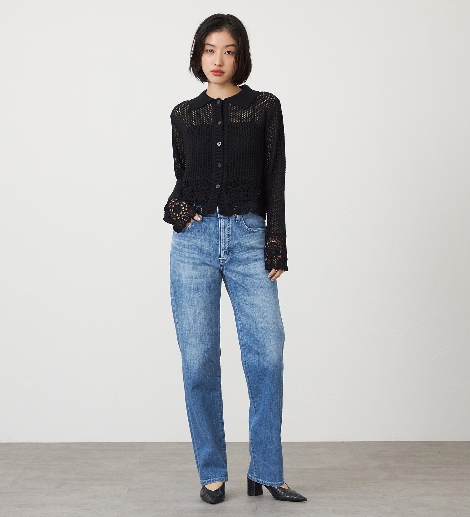 SOMETHING(サムシング)のSOMETHING ELSA NOUVEAU STRAIGHT/ストレートデニムパンツ|パンツ/デニム/ジーンズパンツ/レディース|淡色ブルー