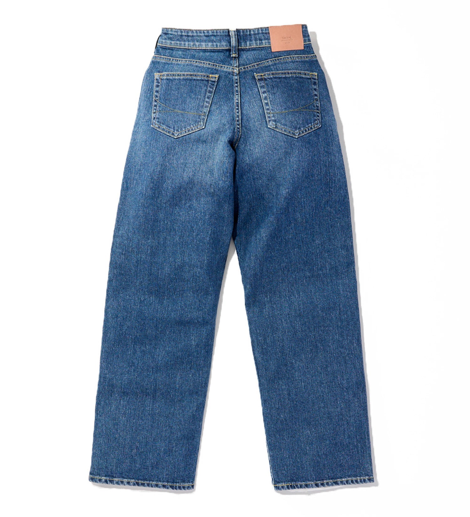 SOMETHING(サムシング)のSOMETHING ELSA NOUVEAU LOOSE STRAIGHT/ルーズストレートデニムパンツ|パンツ/デニム/ジーンズパンツ/レディース|中色ブルー