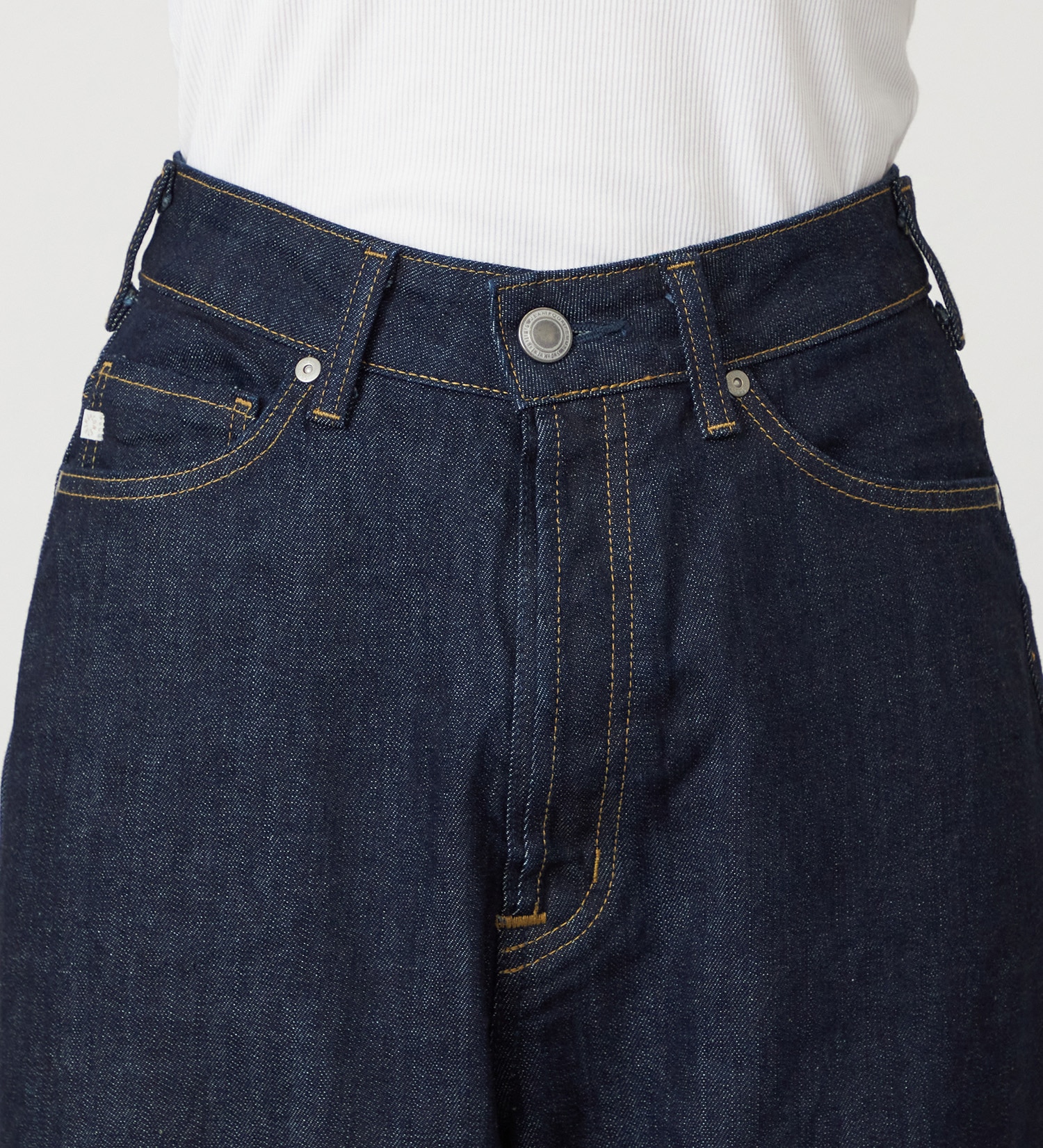 SOMETHING(サムシング)のSOMETHING  CLAUDIA NOUVEAU CURVE/カーブデニムパンツ|パンツ/デニム/ジーンズパンツ/レディース|インディゴブルー