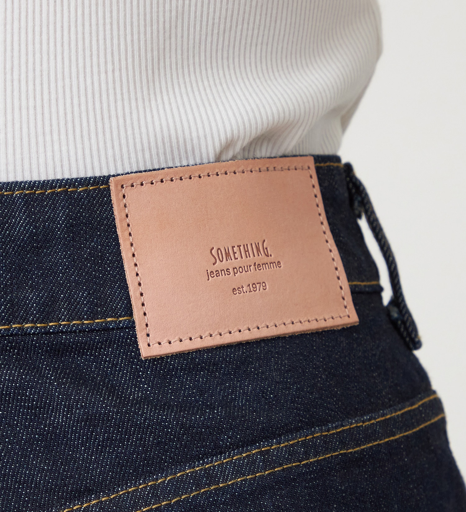 SOMETHING(サムシング)のSOMETHING  CLAUDIA NOUVEAU CURVE/カーブデニムパンツ|パンツ/デニム/ジーンズパンツ/レディース|インディゴブルー