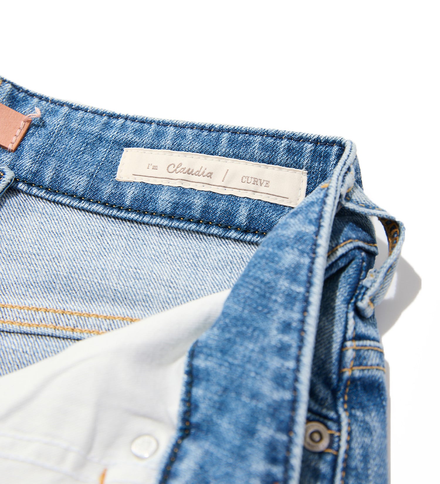 SOMETHING(サムシング)のSOMETHING  CLAUDIA NOUVEAU CURVE/カーブデニムパンツ|パンツ/デニム/ジーンズパンツ/レディース|淡色ブルー