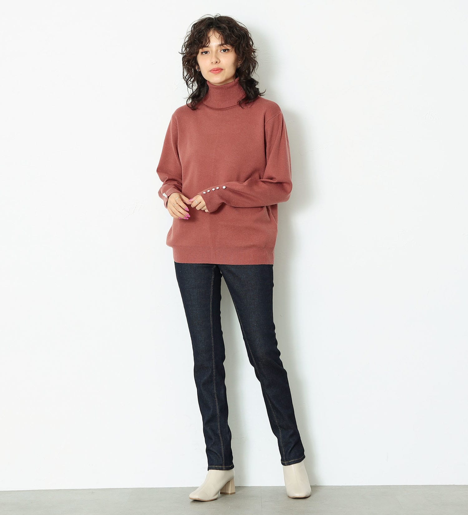 SOMETHING(サムシング)の【SALE】SOMETHING BODY FIRE スタンダードスキニー【暖】|パンツ/デニムパンツ/レディース|インディゴブルー