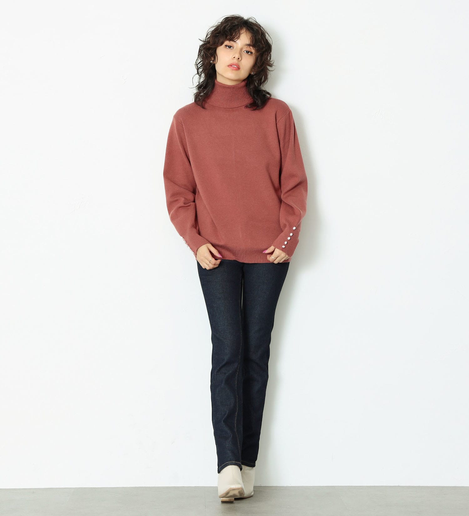 SOMETHING(サムシング)の【SALE】SOMETHING BODY FIRE スタンダードスキニー【暖】|パンツ/デニムパンツ/レディース|インディゴブルー