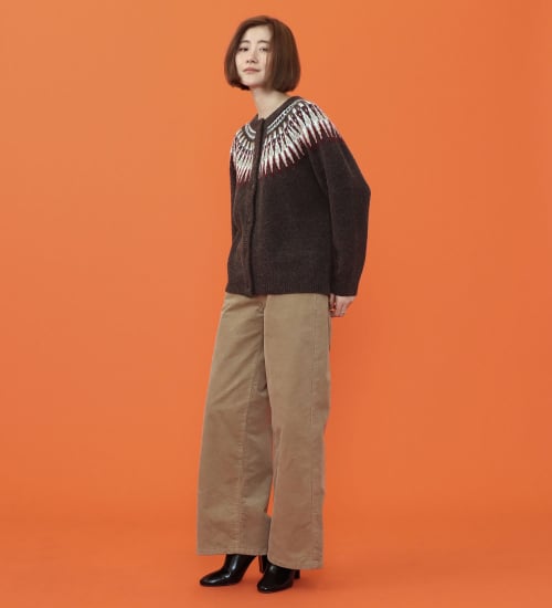 SOMETHING(サムシング)の【予約P】SOMETHING BODY FIRE ワイドパンツ【暖】|パンツ/パンツ/レディース|ベージュ