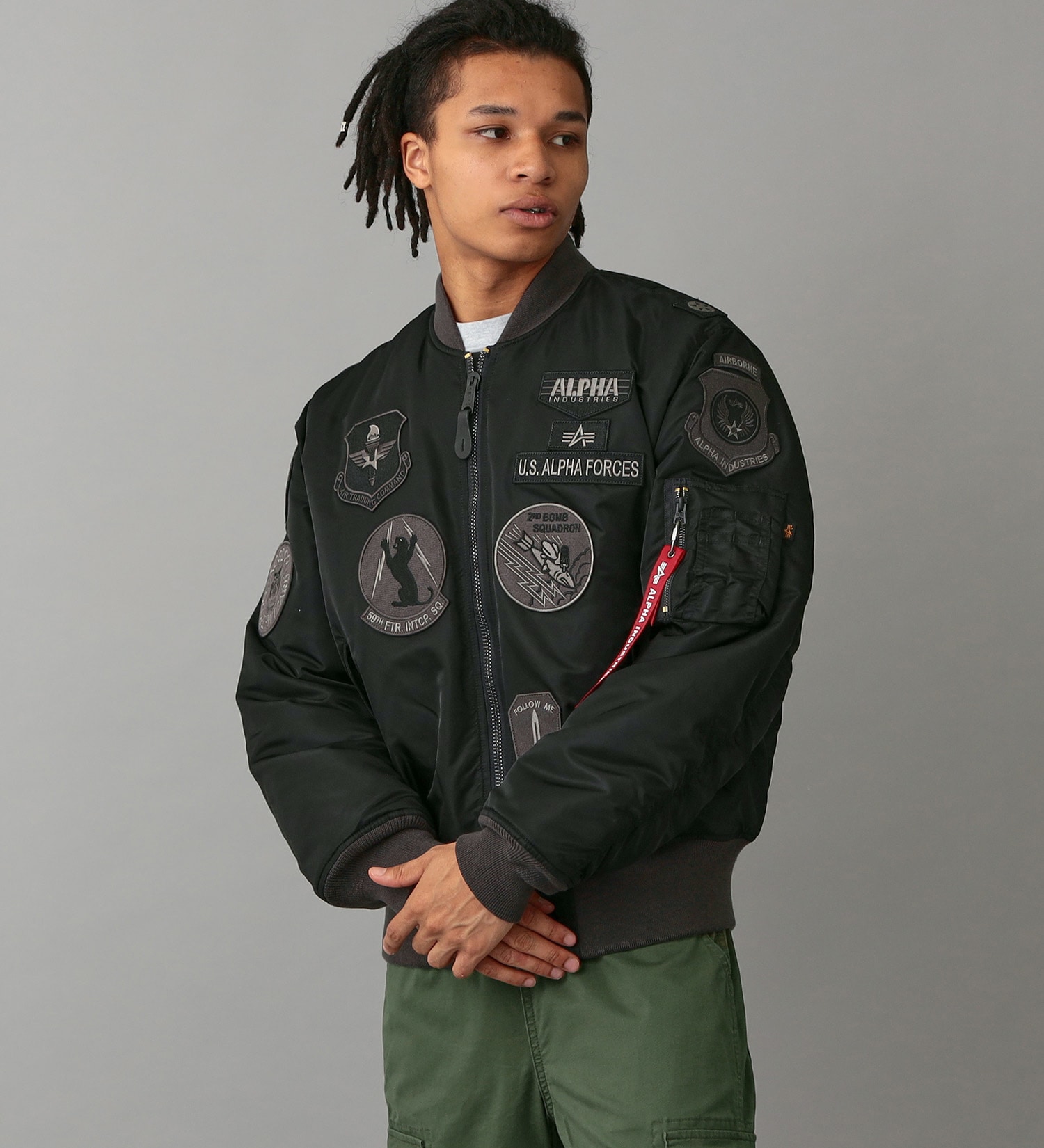 ALPHA INDUSTRIES  MA-1 フルパッチ USスペック