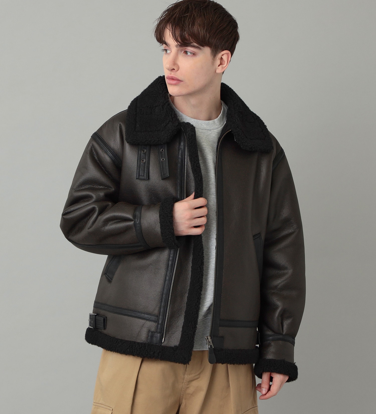 TYPE B3 FAKE MOUTON JACKET\