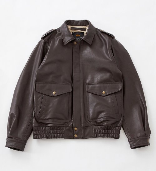 ALPHA(アルファ)の【ALPHA x ACE COMBAT】Leather Jackets -Pixy-|ジャケット/アウター/ミリタリージャケット/メンズ|ブラウン系その他