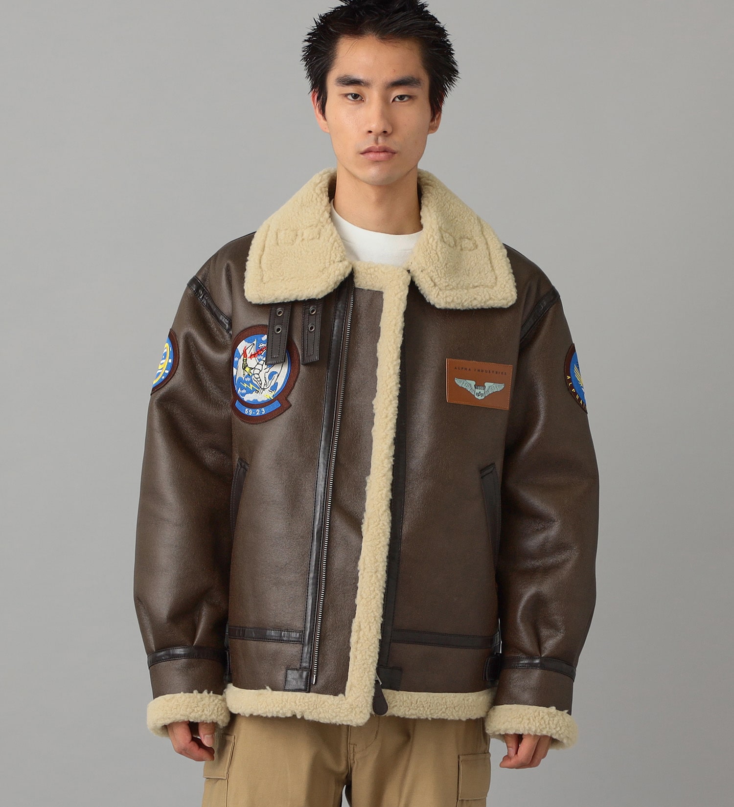 ALPHA INDUSTRIES ムートンジャケット B-3 - アウター