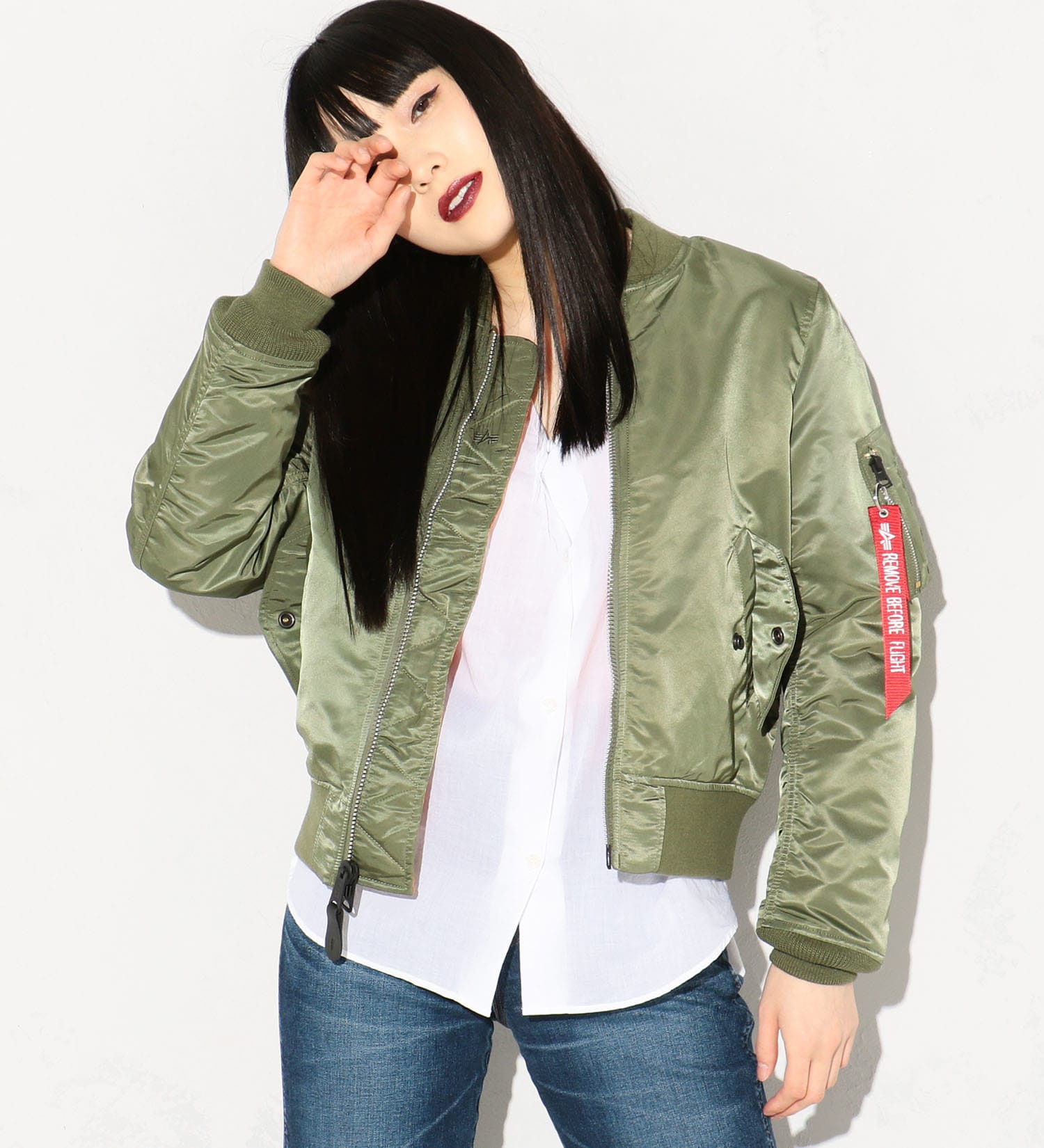 ALPHA INDUSTRIES MA-1 レディース Mサイズ harpoonharry.com