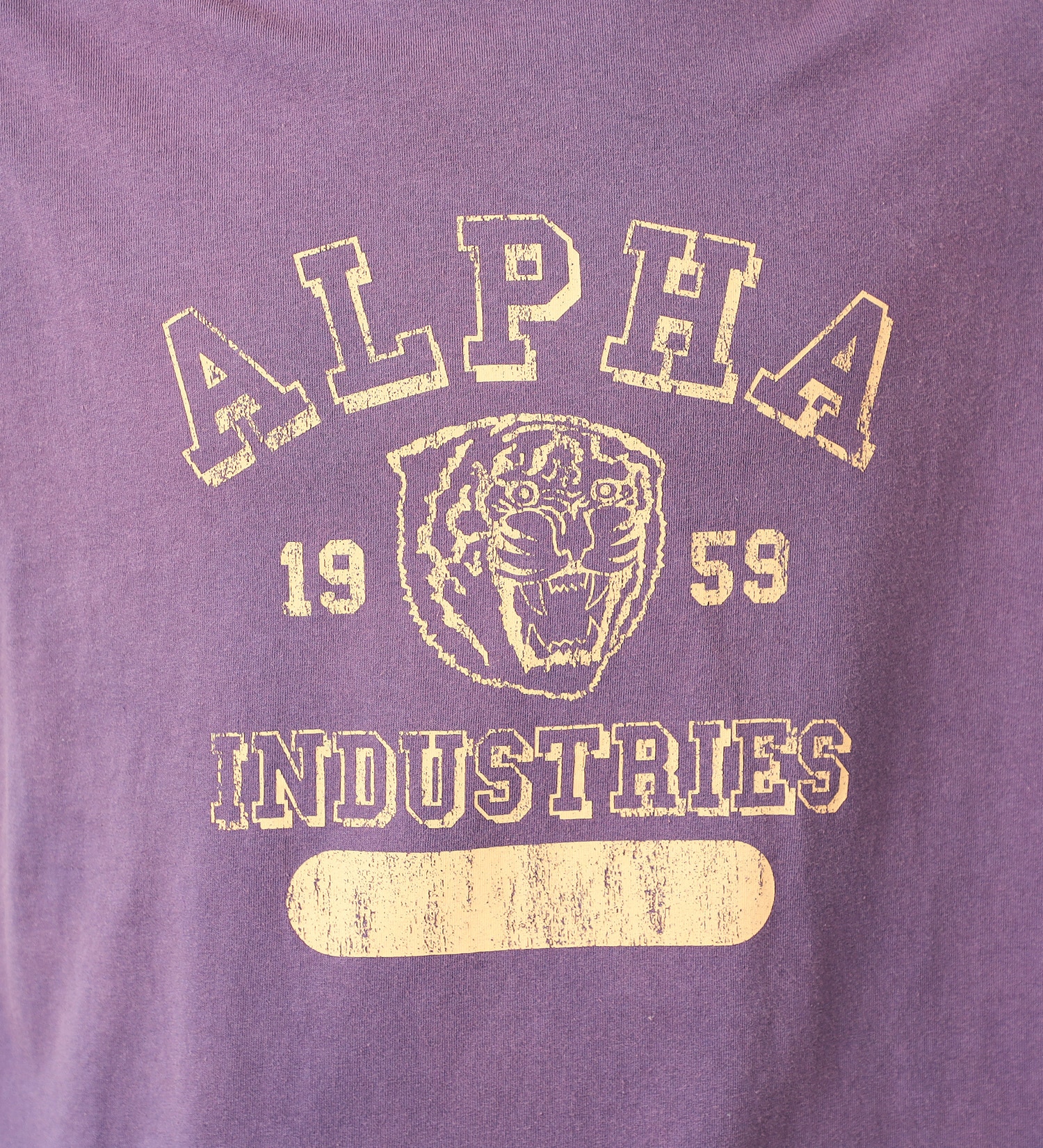 ALPHA(アルファ)のガーメントダイ半袖Tシャツ A.I.|トップス/Tシャツ/カットソー/メンズ|パープル