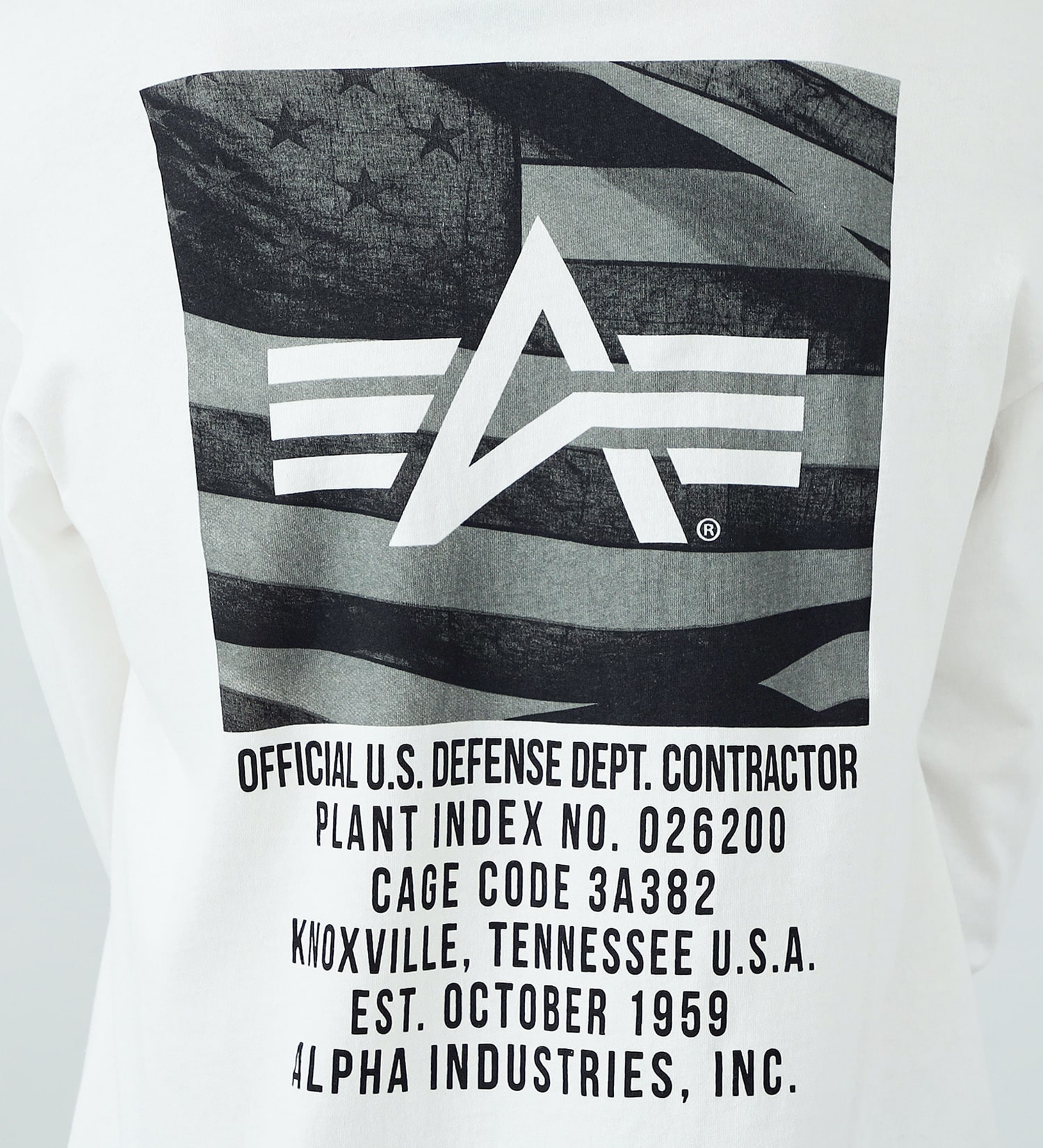 ALPHA(アルファ)の【GW SALE】フォトBOX-Aバックプリント 長袖Tシャツ|トップス/Tシャツ/カットソー/メンズ|ホワイト