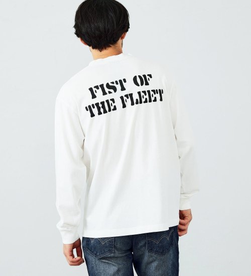 ALPHA(アルファ)の【カート割】【再値下げSALE】FIST OF FLEET バックプリント長袖Tシャツ|トップス/Tシャツ/カットソー/メンズ|ホワイト