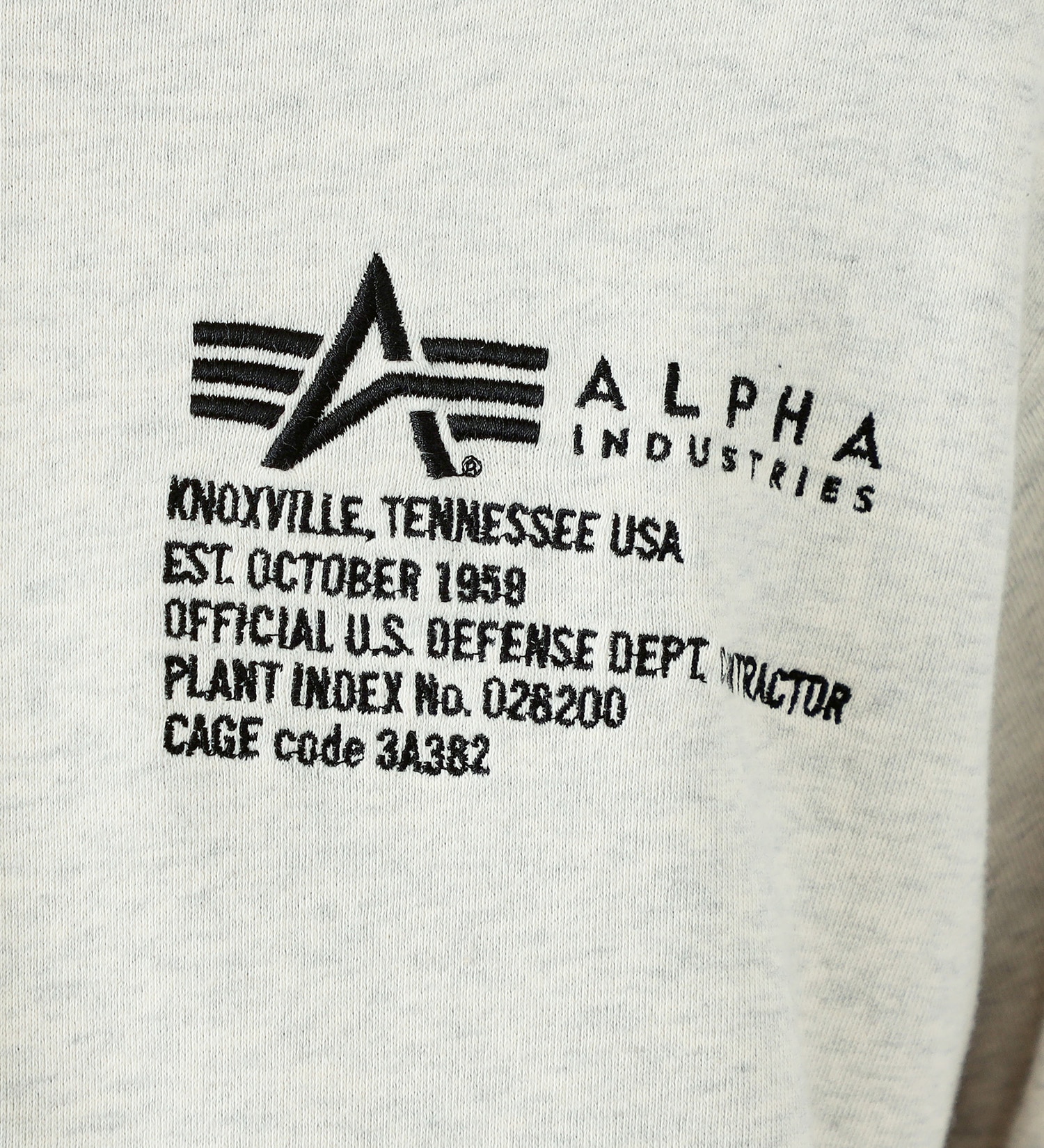 ALPHA(アルファ)のEMBROIDERY スウェットパーカー|トップス/パーカー/メンズ|オートミール